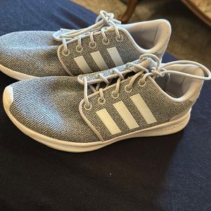 Gray adidas sneakers
